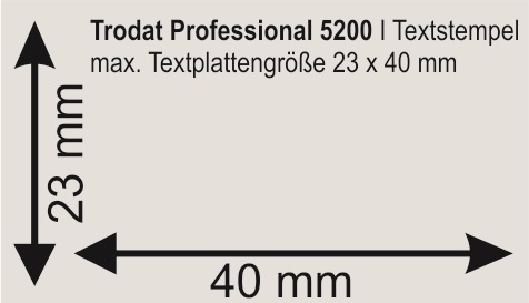 Trodat Professional 5200 | bis zu 6 Zeilen